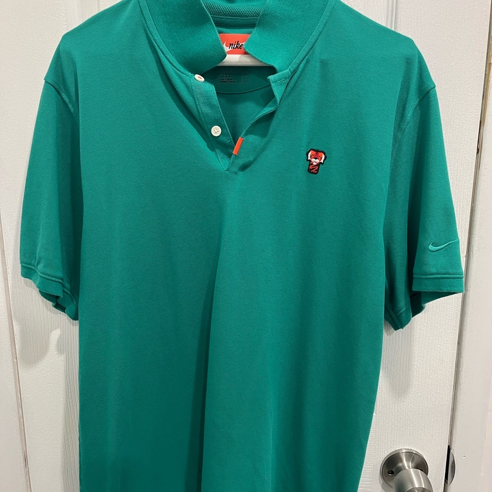 Nike Men's Teal Polo Shirt